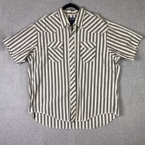 Vintage Mens 18.5 Wrangler Cowboy Cut Big Mans Fit X-Long Tails Shirt